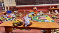 Prarthana, Guru Ganapati Pooja, Deva Nandi, Navagraha Pooja, Ashtabandha Kala Sankocha, Shanti Homa, Bandha Shuddhi Homa - Jeerna Ashtabandha at SAT, Vittal (29 April 2026)